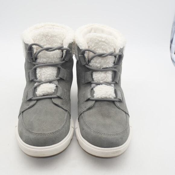 NEW Sorel Women's 5.5  Explorer II Carnival Cozy WP Insulated Boots Quarry Gray - Picture 7 of 9